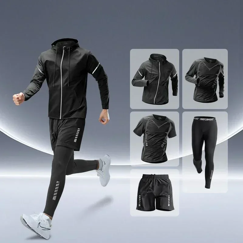 Running Gear Autumn - Conjunto de Fitness Masculino para Corrida,