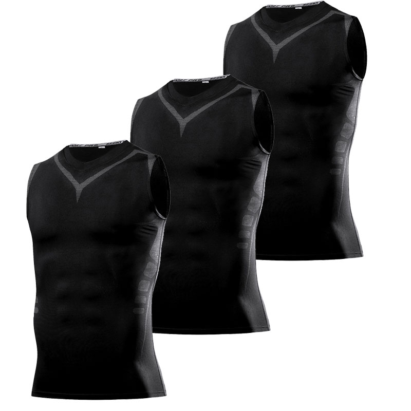 Running Gear Autumn - Camiseta de Compressão Masculina, Respirável e