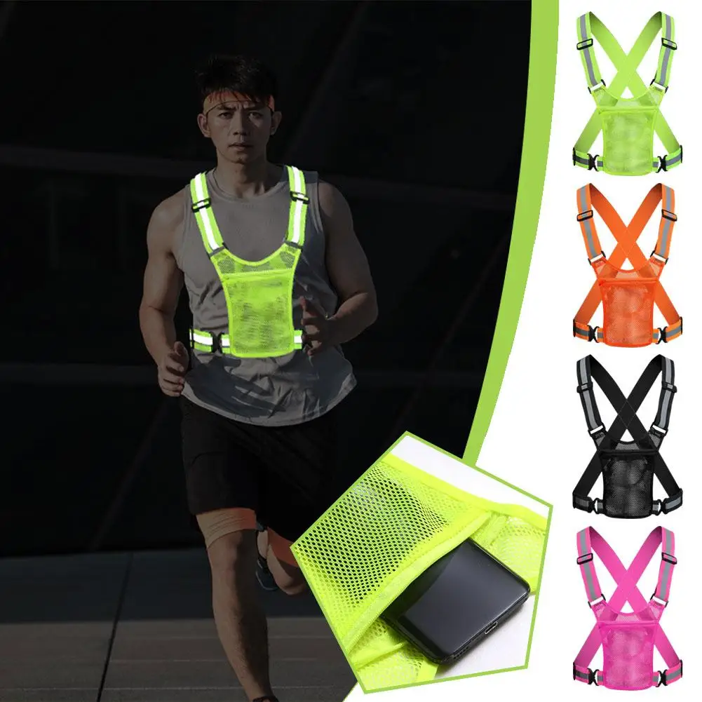 Running Gear Jacket - Coletes de Segurança Refletivos Leves e