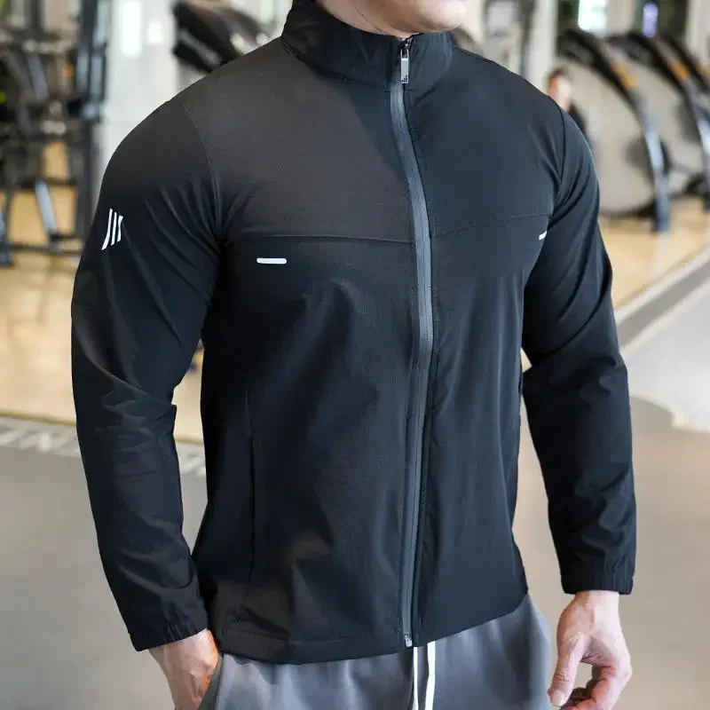 Running Gear Jacket - Gelo Seda Esportes Camisas Finas, Running