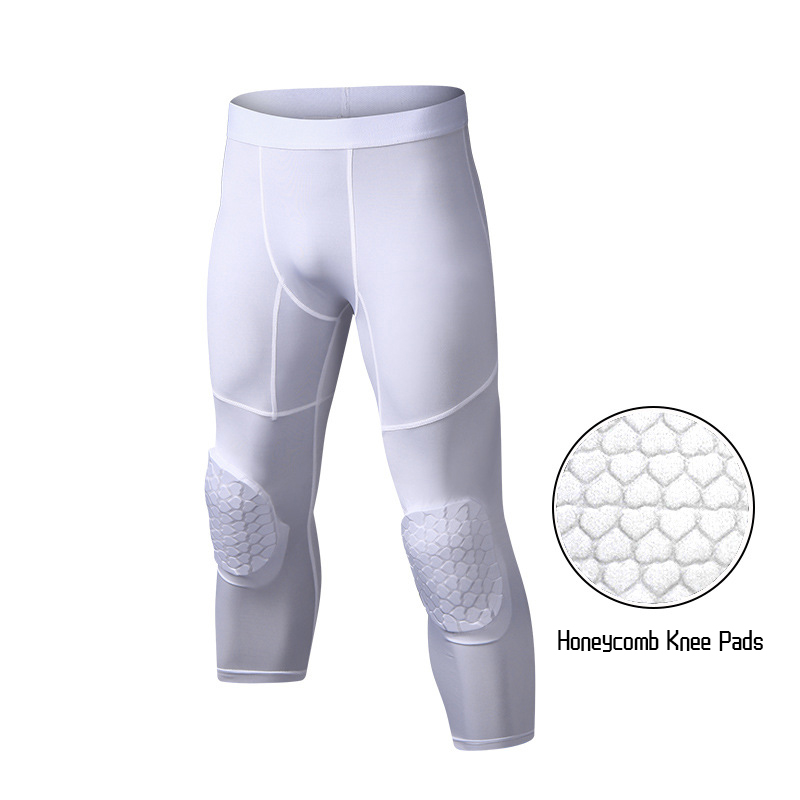 Running Gear Autumn - Calças de basquete masculinas com joelheiras,