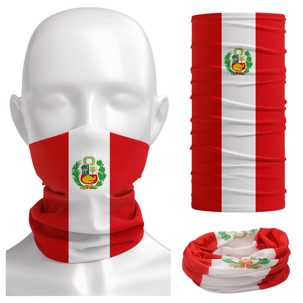 Running Gear Autumn - Bandana com Estampa da Bandeira Peruana,
