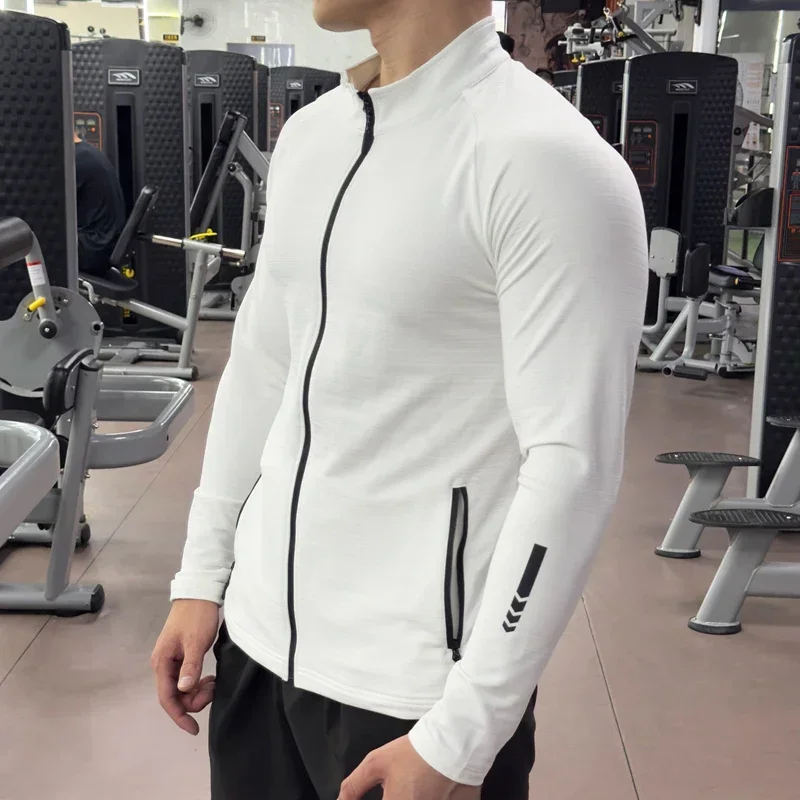 Jaqueta de ginástica masculina - Running Gear Jacket avaliação e preço