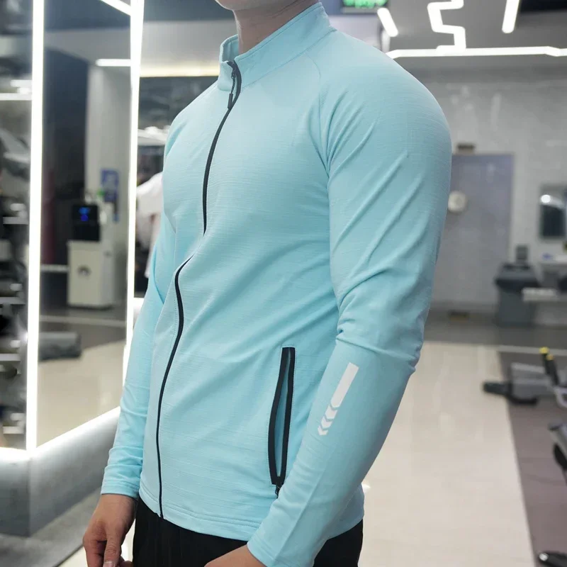 Jaqueta de ginástica masculina - Running Gear Jacket avaliação e preço