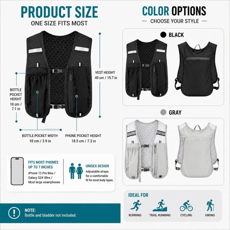 Colete Refletivo Leve para Cor - Running Gear Autumn avaliação e preço