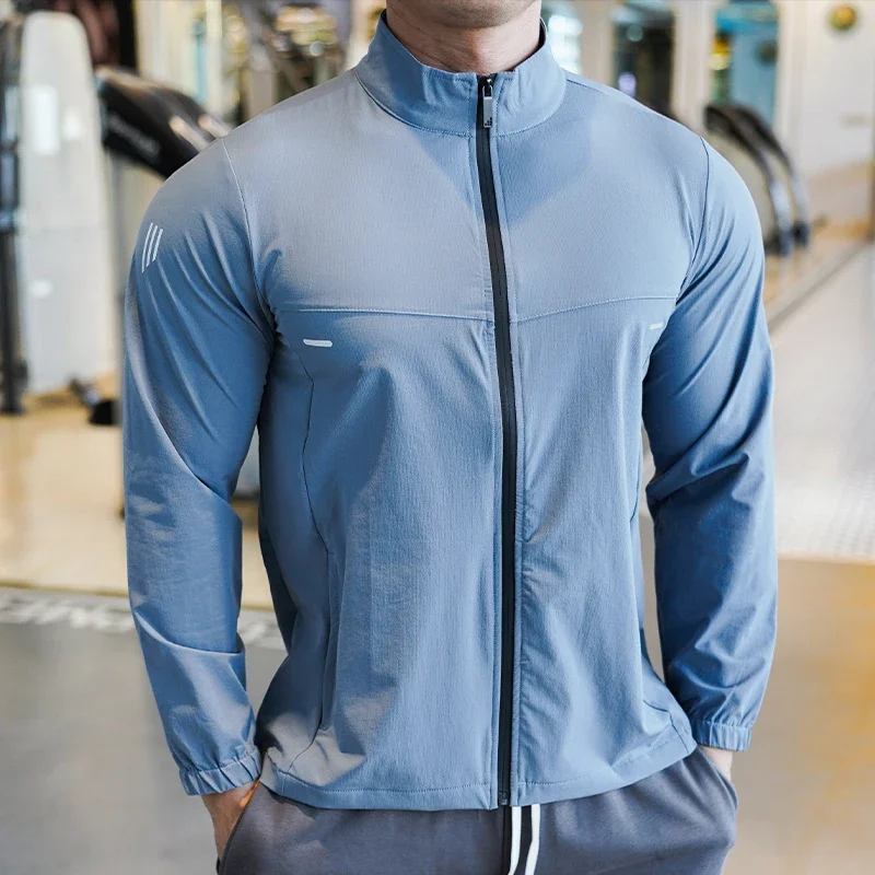Gelo Seda Esportes Camisas Fin - Running Gear Jacket avaliação e preço
