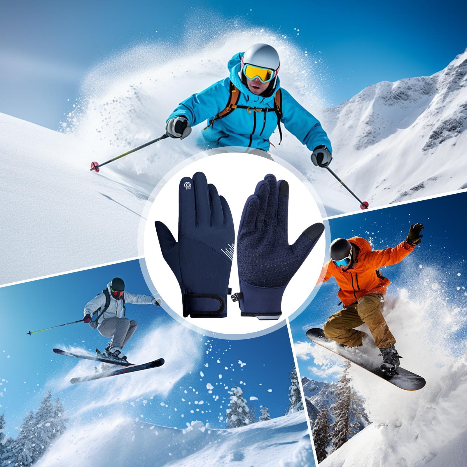 Luvas de inverno masculinas, à - Running Gear In Snow avaliação e preço
