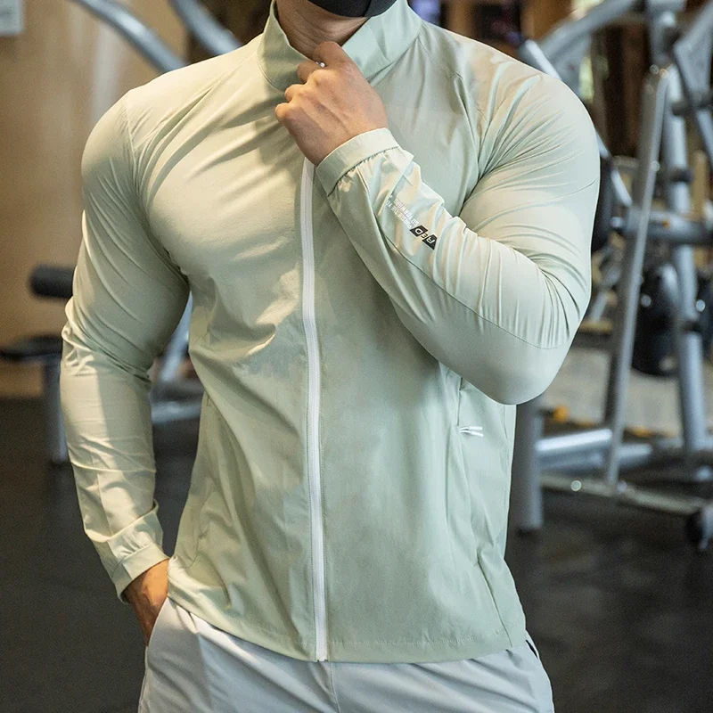 Homens de seda gelo secagem rá - Running Gear Jacket avaliação e preço