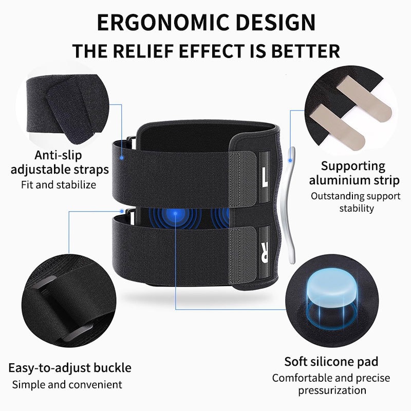 1 Par de Joelheiras de Compres - Running Recovery Gear avaliação e preço